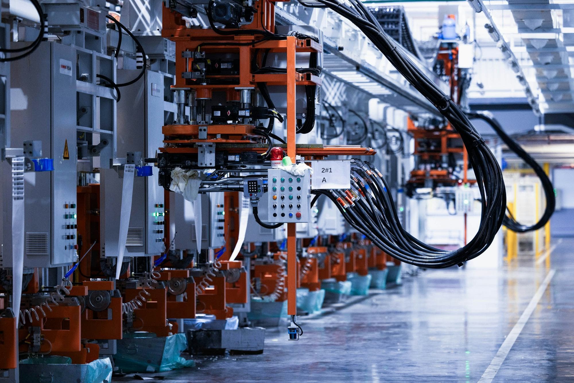 Automated robotic production line